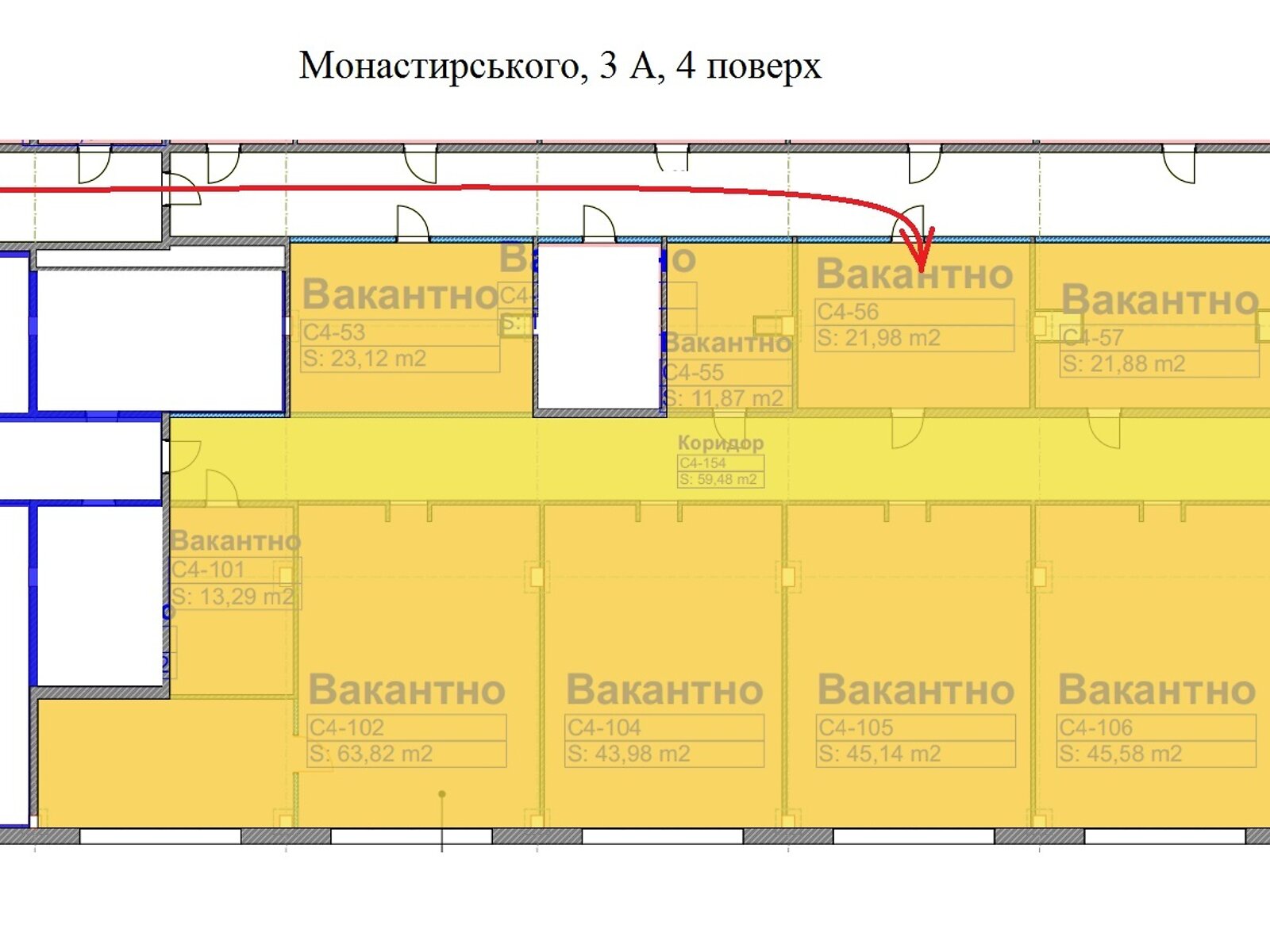Оренда офісного приміщення в Києві, Дениса Монастирського (Сурикова) вулиця, приміщень - 10, поверх - 4 фото 1