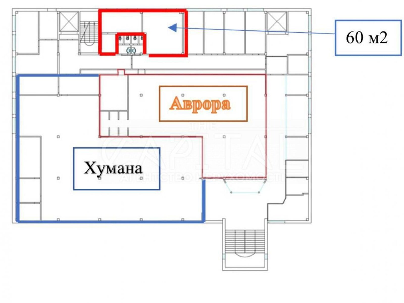 Оренда офісного приміщення в Києві, Григоровича-Барського вулиця 1, приміщень - 3, поверх - 2 фото 1