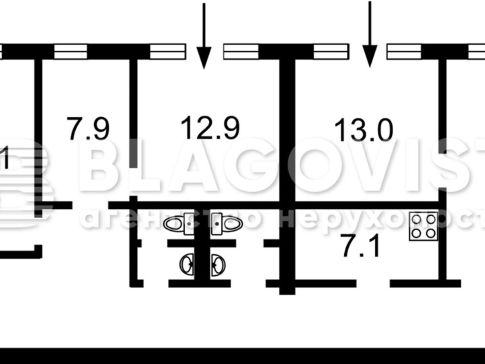 Оренда офісного приміщення в Києві, Богдана Хмельницького вулиця 52, приміщень - 7, поверх - 3 фото 1