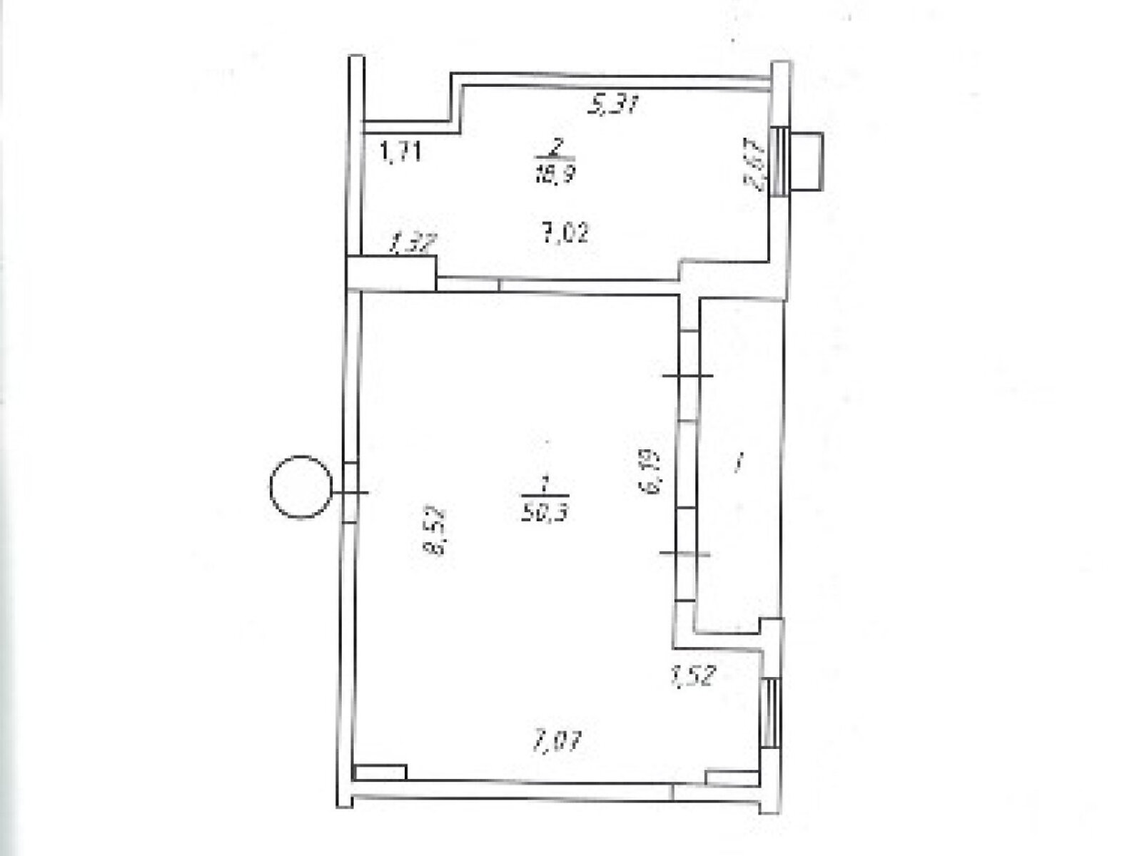 Аренда офисного помещения в Одессе, Небесной Сотни проспект, помещений - 2, этаж - 4 фото 1