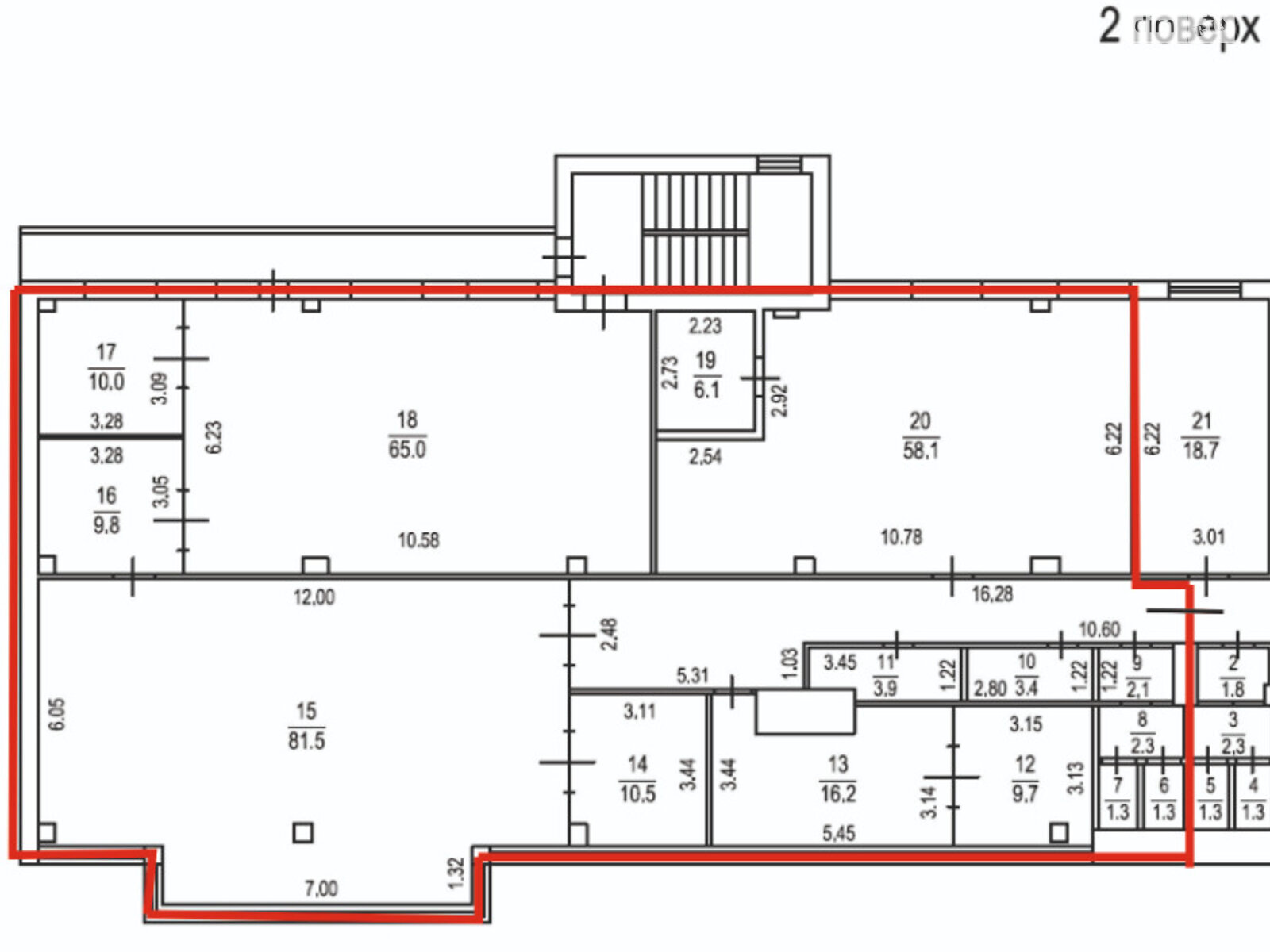 Оренда офісного приміщення в Одесі, Добровольців (Маршала Говорова) вулиця 18А, приміщень - 8, поверх - 2 фото 1