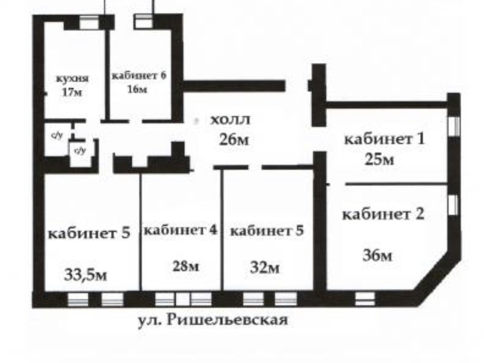 Оренда офісного приміщення в Одесі, Леніна вулиця, приміщень - 6, поверх - 2 фото 1