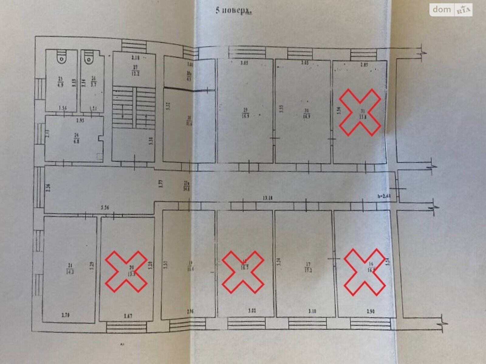 Оренда офісного приміщення в Полтаві, Першотравневий проспект, приміщень - 7, поверх - 5 фото 1