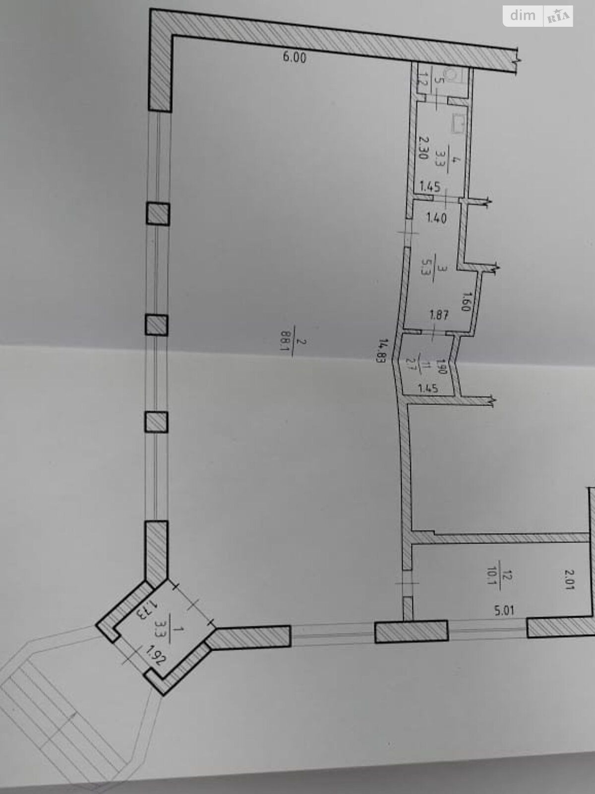 Оренда офісного приміщення в Сумах, Атаманюка Романа вулиця 57, приміщень - 1, поверх - 1 фото 1