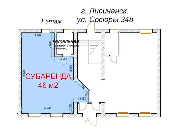 Помещение свободного назначения в Лисичанске, сдам в аренду по Владимира Сосюры 348, район Лисичанск, цена: 7 000 грн за объект фото 1 Помещение свободного назначения в Лисичанске, сдам в аренду по Владимира Сосюры 348, район Лисичанск, цена: 7 000 грн за объект фото 1