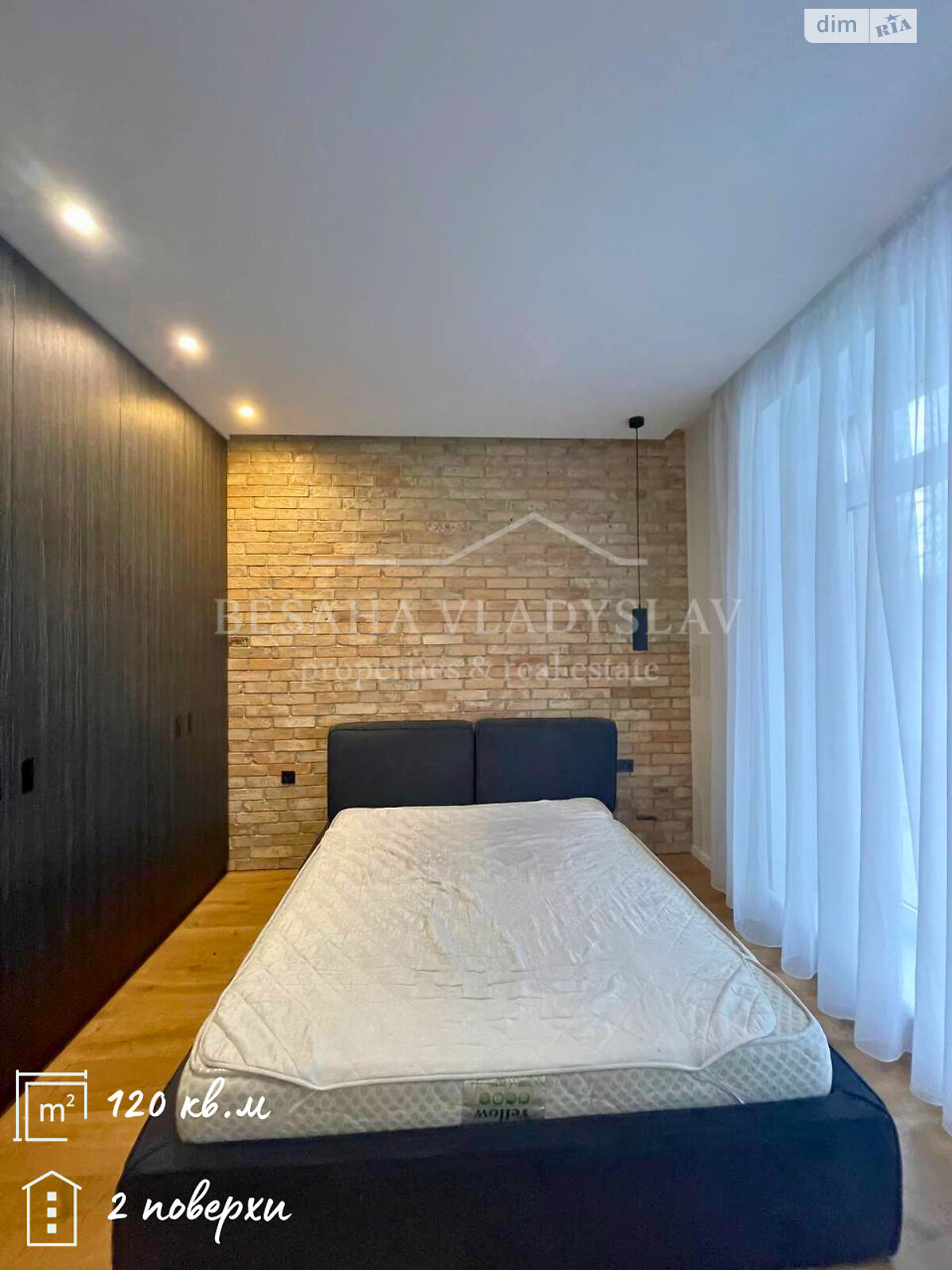 двухэтажный таунхаус, 120 кв. м, кирпич. Сдается помесячно в Днепре, в районе Самарский фото 1