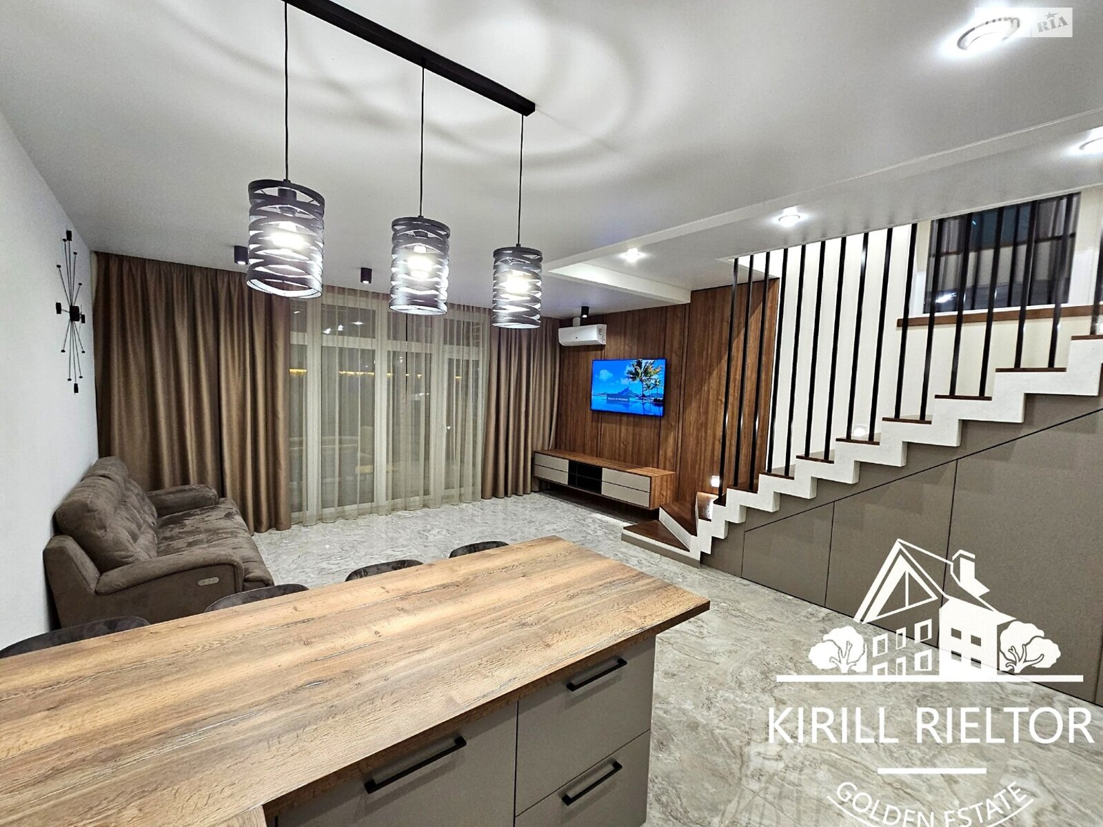 двоповерховий таунхаус, 117 кв. м, газобетон. Здається помісячно в Слобожанському фото 1