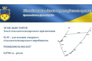 Аренда земли сельскохозяйственного назначения в Белополье, цена: 3 688 грн за объект фото 1 Аренда земли сельскохозяйственного назначения в Белополье, цена: 3 688 грн за объект фото 1