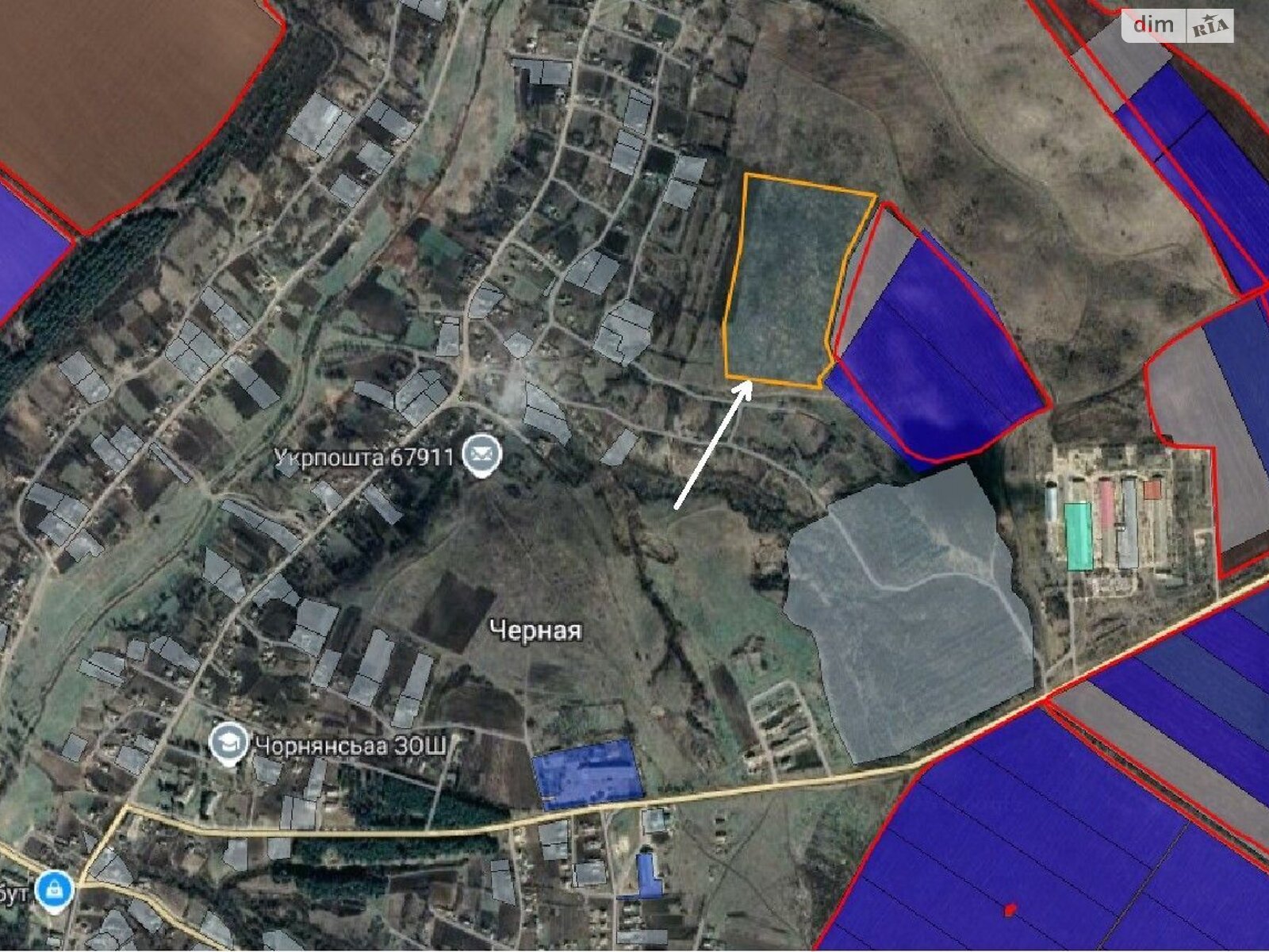 Оренда землі сільськогосподарського призначення в Чорній, ціна: 30 233 грн за об’єкт фото 1