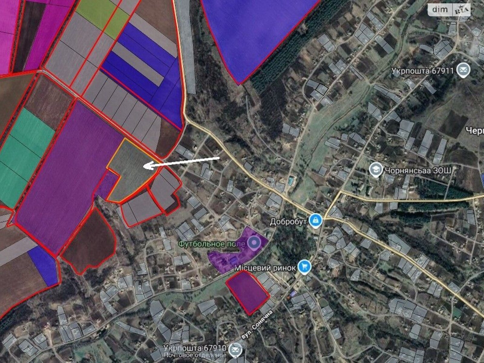 Оренда землі сільськогосподарського призначення в Чорній, ціна: 29 658 грн за об’єкт фото 1 Оренда землі сільськогосподарського призначення в Чорній, ціна: 29 658 грн за об’єкт фото 1