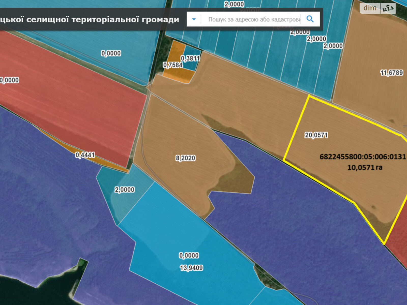Аренда земли сельскохозяйственного назначения в Гораевке, цена: 31 719 грн за объект фото 1