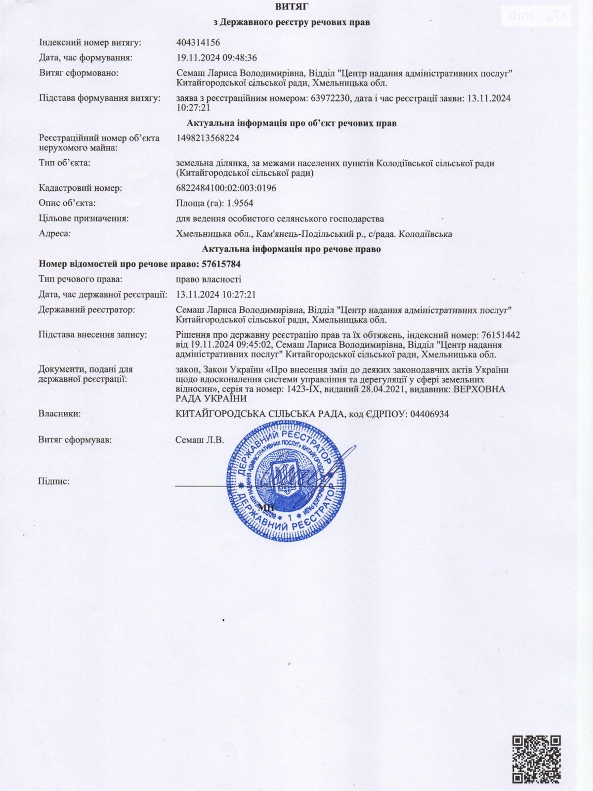 Оренда землі сільськогосподарського призначення в Колодіївці, ціна: 5 256 грн за об’єкт фото 1 Оренда землі сільськогосподарського призначення в Колодіївці, ціна: 5 256 грн за об’єкт фото 1