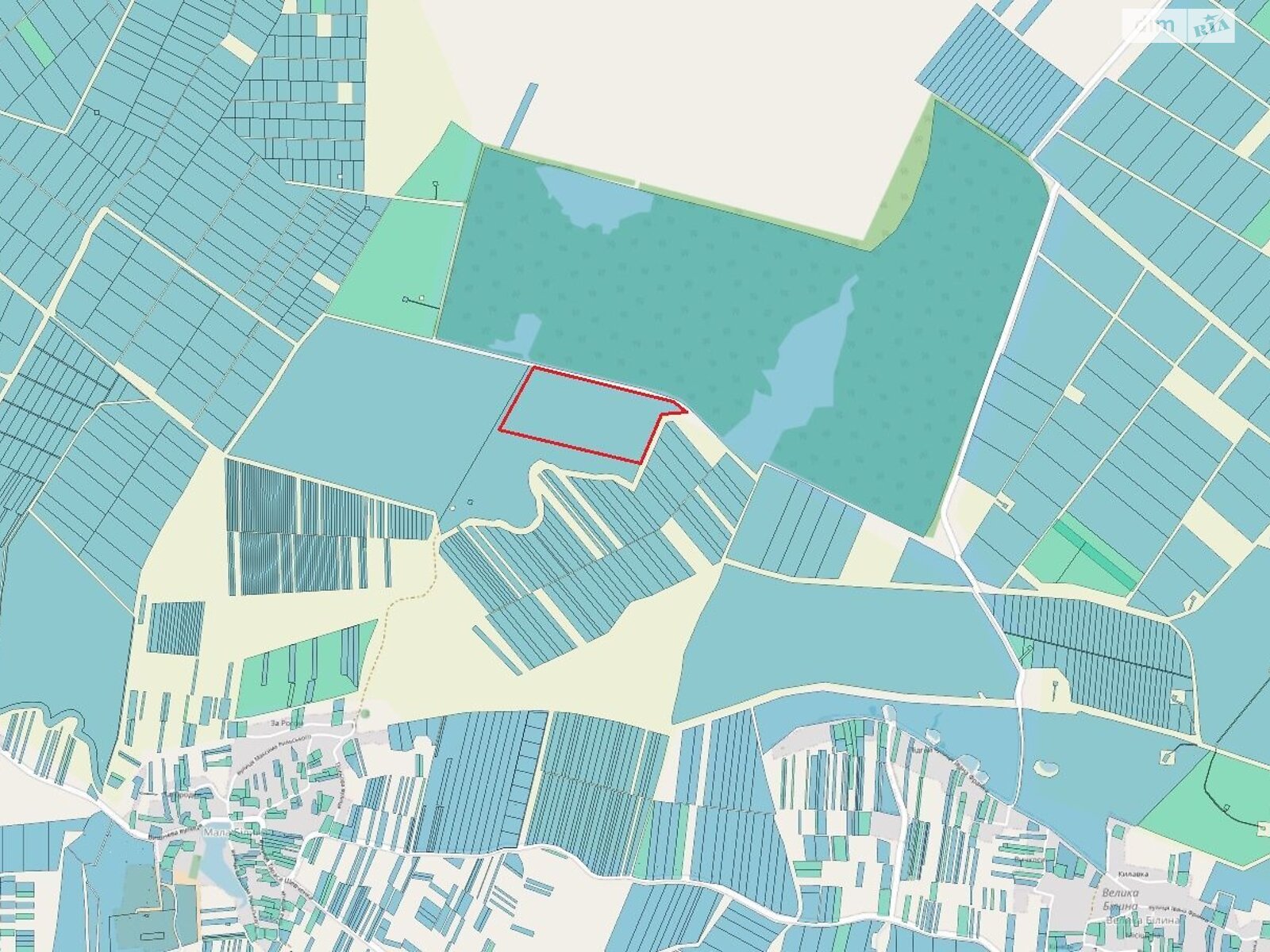Аренда земли сельскохозяйственного назначения в Малой Белиной, цена: 34 824 грн за объект фото 1