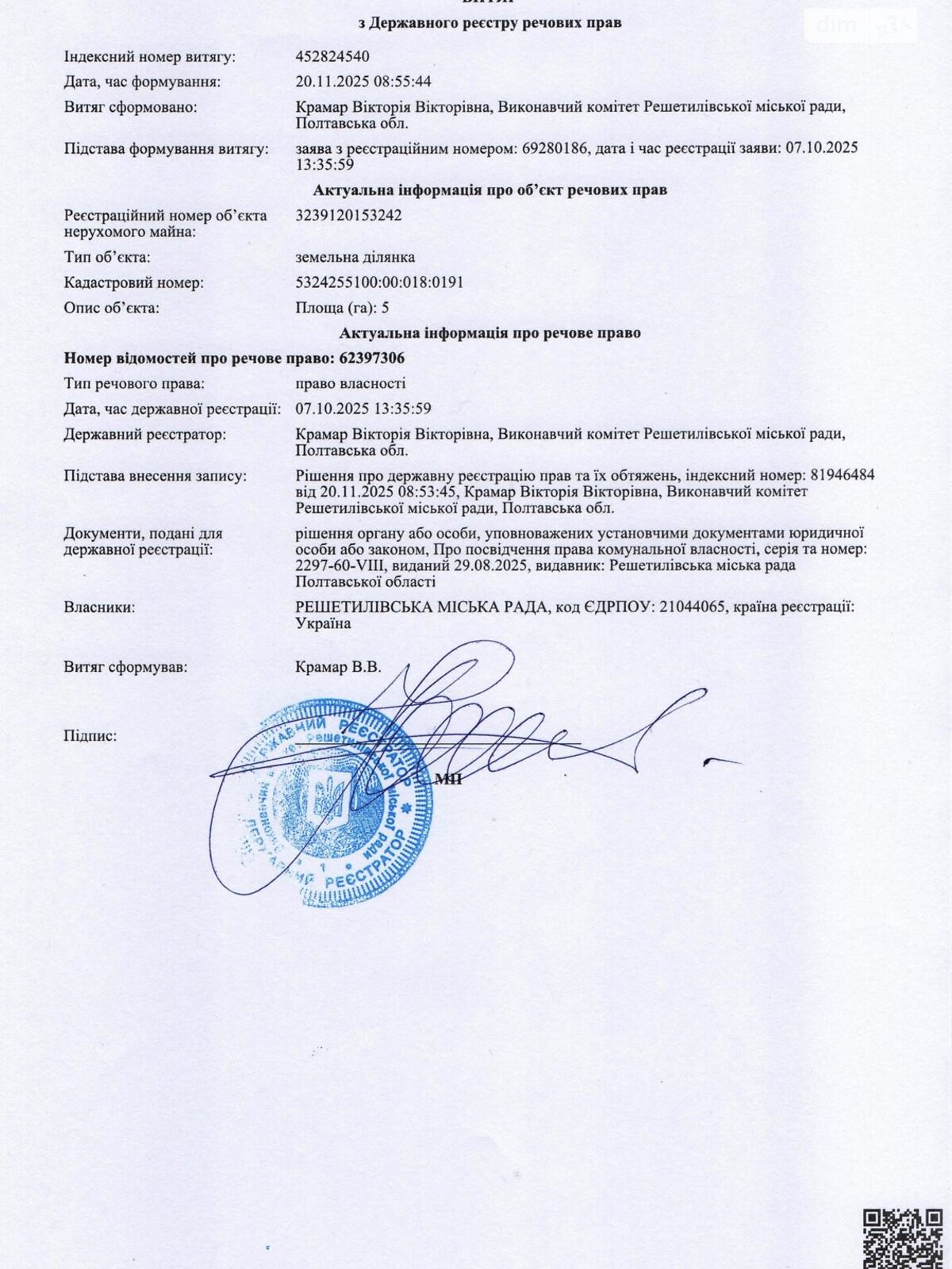 Оренда землі сільськогосподарського призначення в Решетилівці, ціна: 25 110 грн за об’єкт фото 1