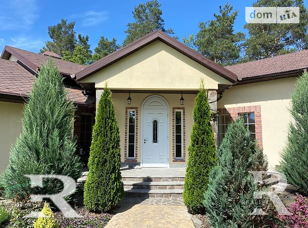 одноэтажный дом с камином, 340 кв. м, кирпич. Продажа в Крюковщине (Киевская обл.) фото 1 одноэтажный дом с камином, 340 кв. м, кирпич. Продажа в Крюковщине (Киевская обл.) фото 1
