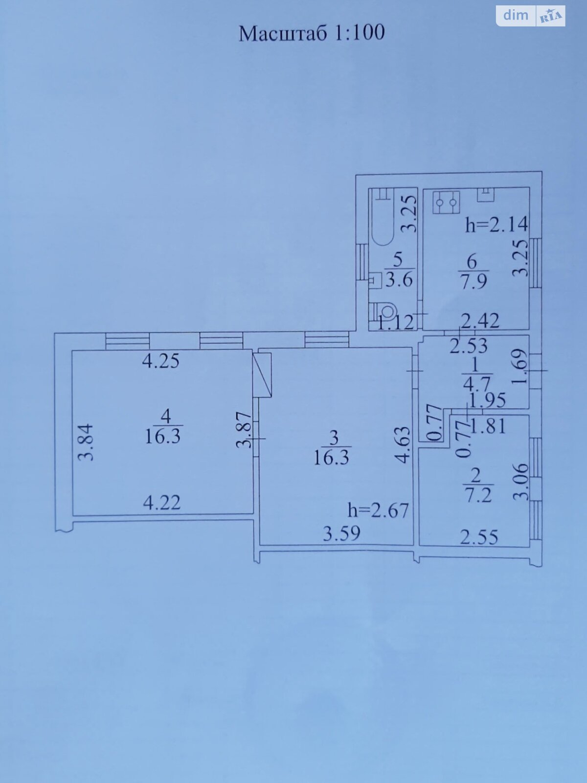 Продажа части дома в Белой Церкви, 3 комнаты фото 1