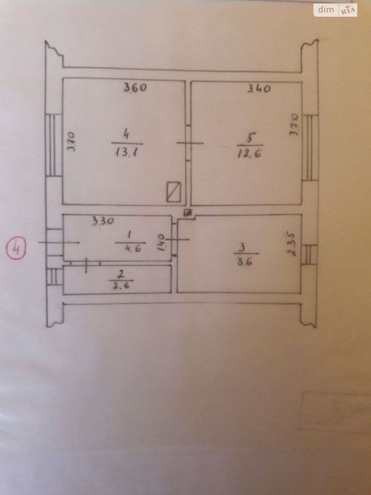 Продаж частини будинку в Береговому, район Берегово, 3 кімнати фото 1