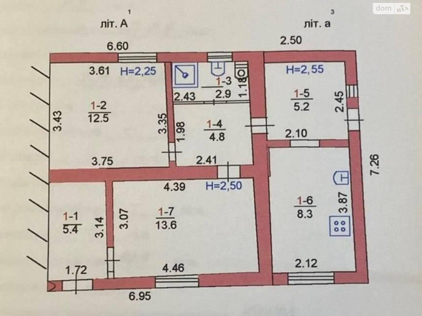 Продажа части дома в Черноморске, улица Садовая, район Ильичевск, 2 комнаты фото 1