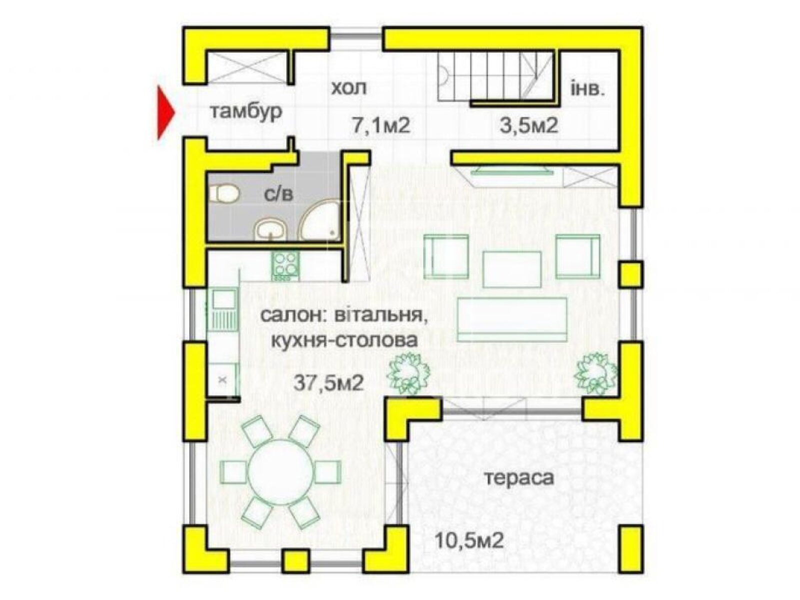 Продажа части дома в Дмитровке, улица Трудовая 3, 3 комнаты фото 1