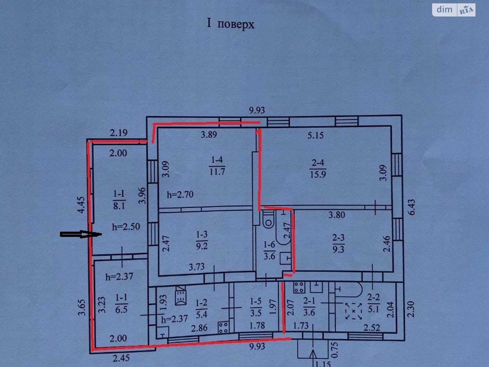 Продажа части дома в Днепре, улица Высоковольтная, район Гагарина, 2 комнаты фото 1