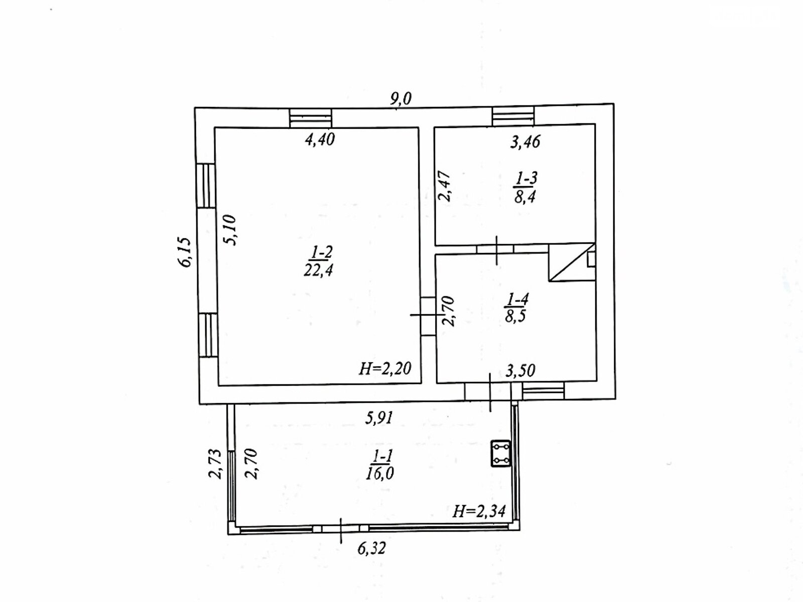 Продажа части дома в Калиновке, улица Василия Стуса (Шмидта), район Калиновка, 2 комнаты фото 1