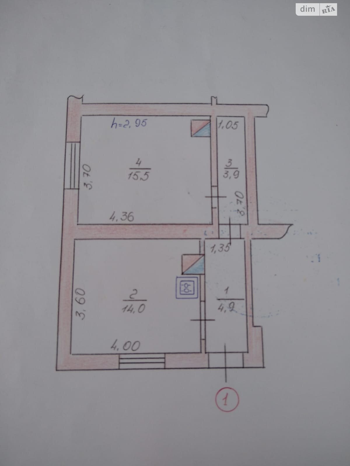 Продажа части дома в Луцке, улица Кутузова 7, район Центр, 2 комнаты фото 1