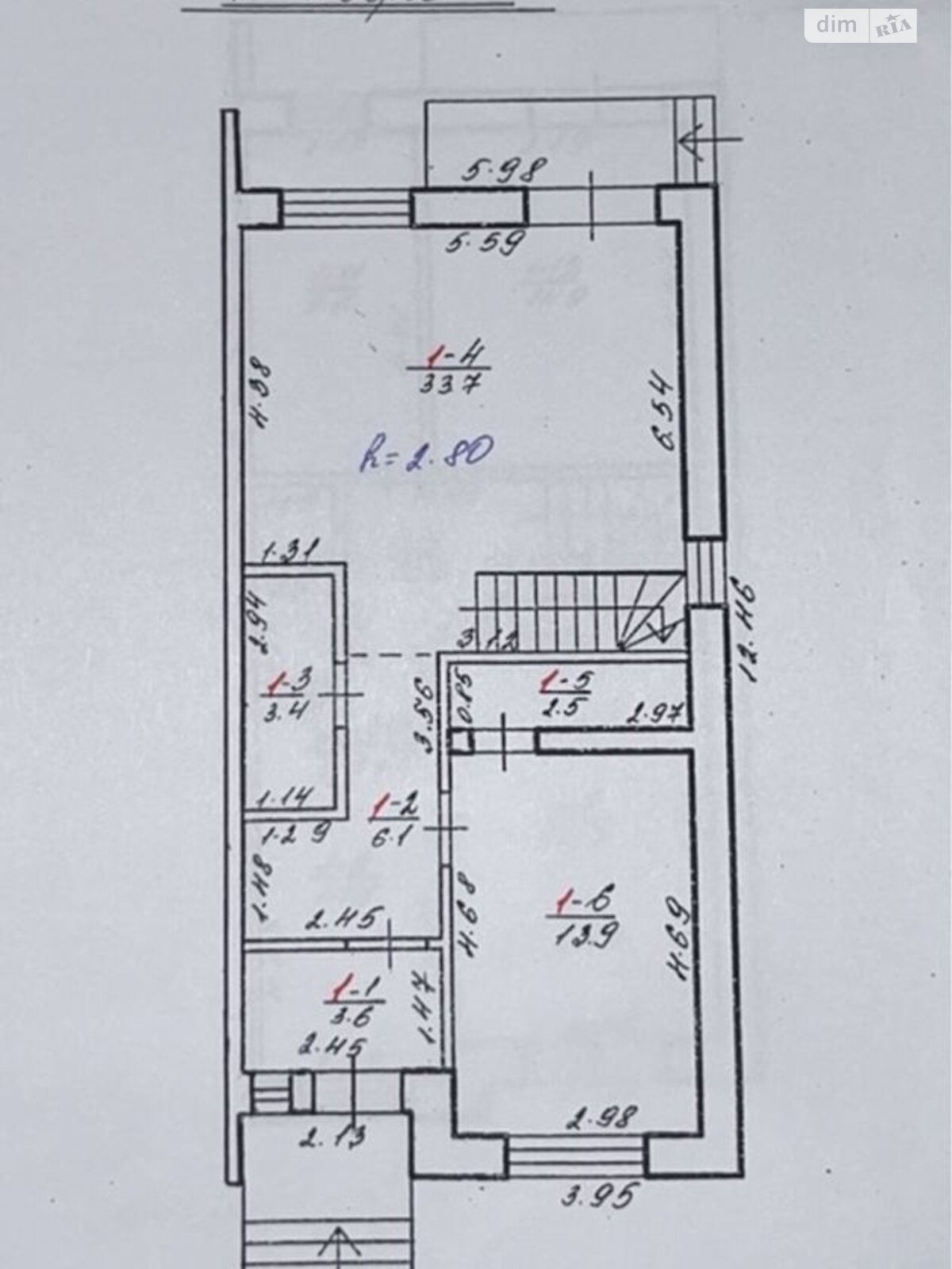 Продажа части дома в Рудно, 4 комнаты фото 1