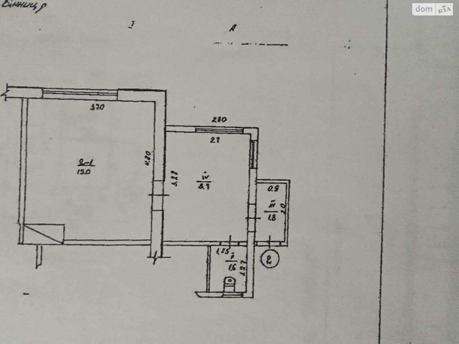 Продажа части дома в Виннице, улица Матроса Кошки, район Урожай, 1 комната фото 1