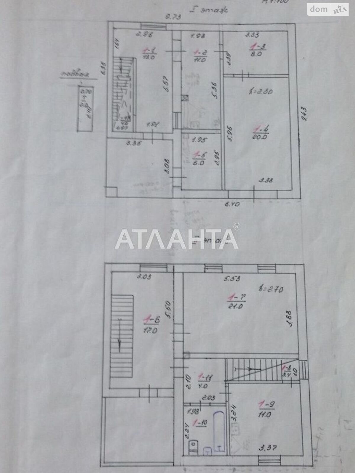 трехэтажный дом, 168 кв. м, кирпич. Продажа в Черноморске фото 1