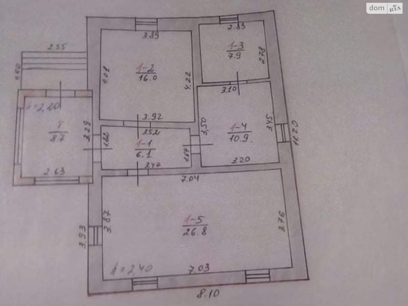 одноповерховий будинок з гаражем, 106 кв. м, цегла. Продаж в Ананьїві, район Ананьїв фото 1