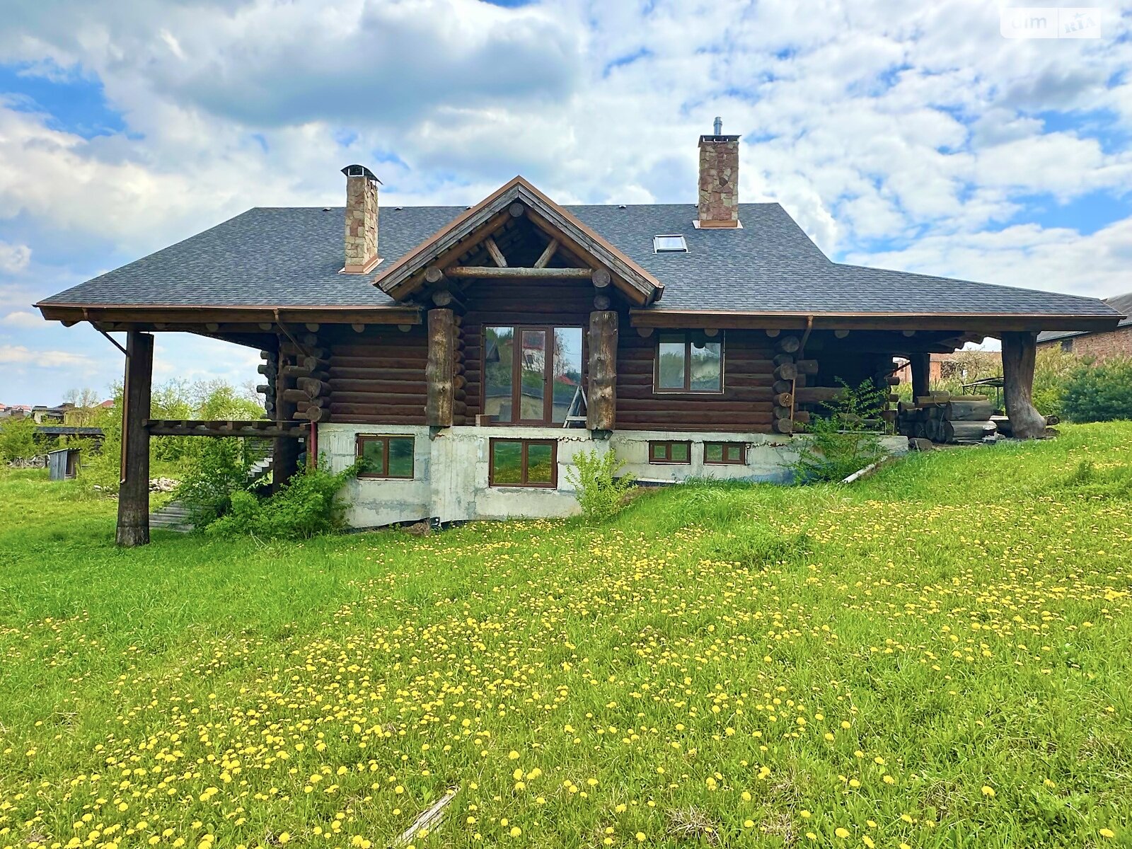 двоповерховий будинок з верандою, 452 кв. м, сруб. Продаж у Байківці фото 1 двоповерховий будинок з верандою, 452 кв. м, сруб. Продаж у Байківці фото 1