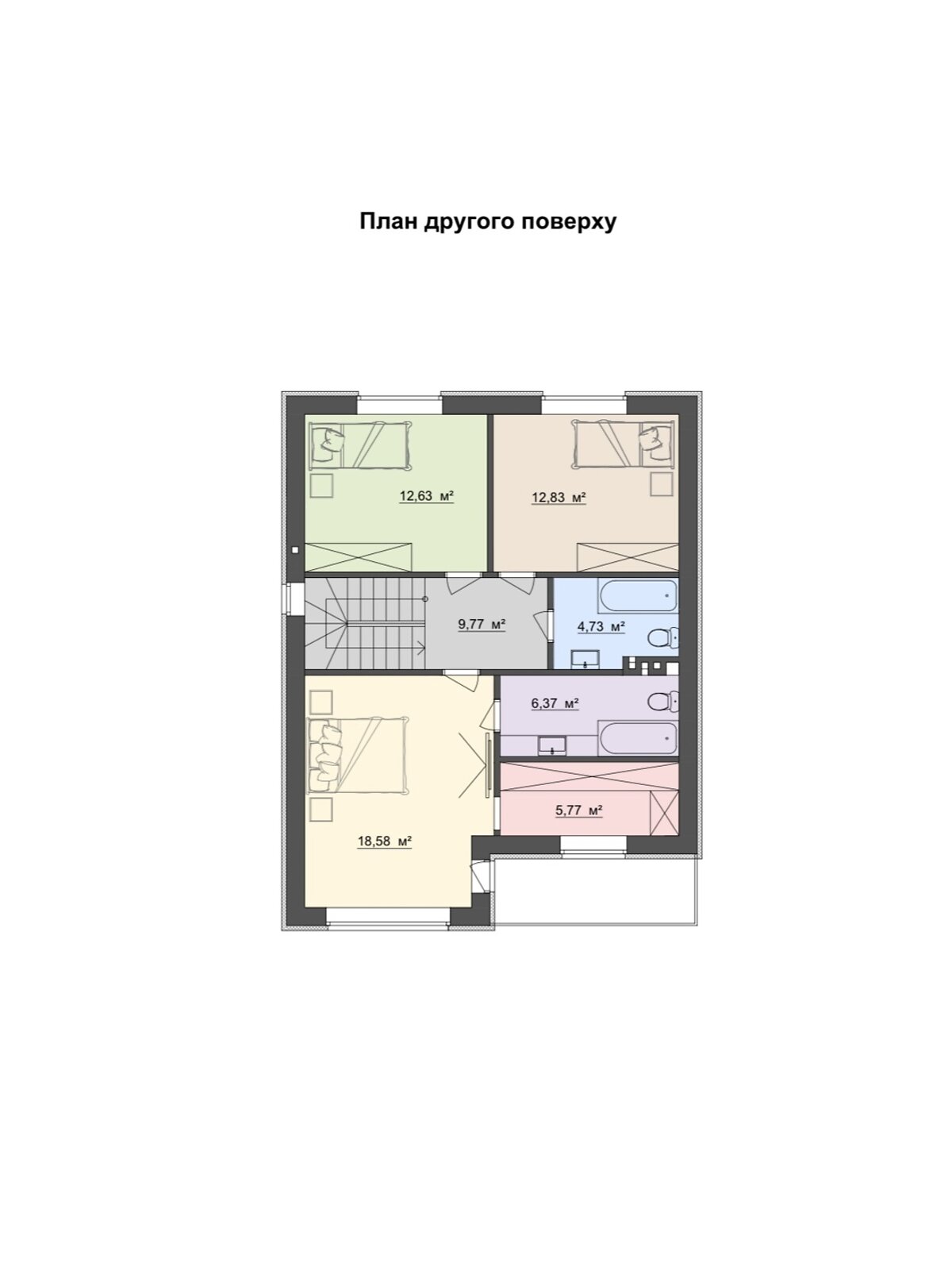 двоповерховий будинок, 140 кв. м, цегла. Продаж у Байківці фото 1