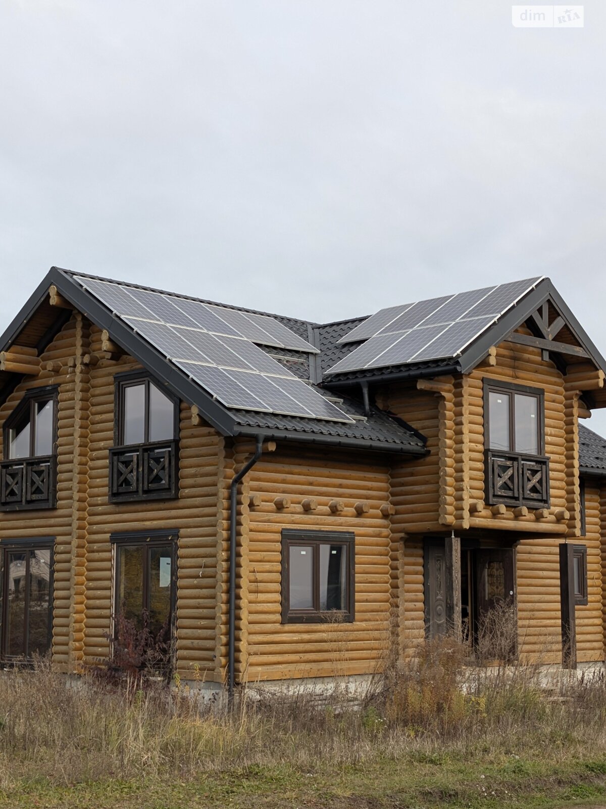 двоповерховий будинок з гаражем, 190.8 кв. м, зруб. Продаж у Байківці фото 1 двоповерховий будинок з гаражем, 190.8 кв. м, зруб. Продаж у Байківці фото 1