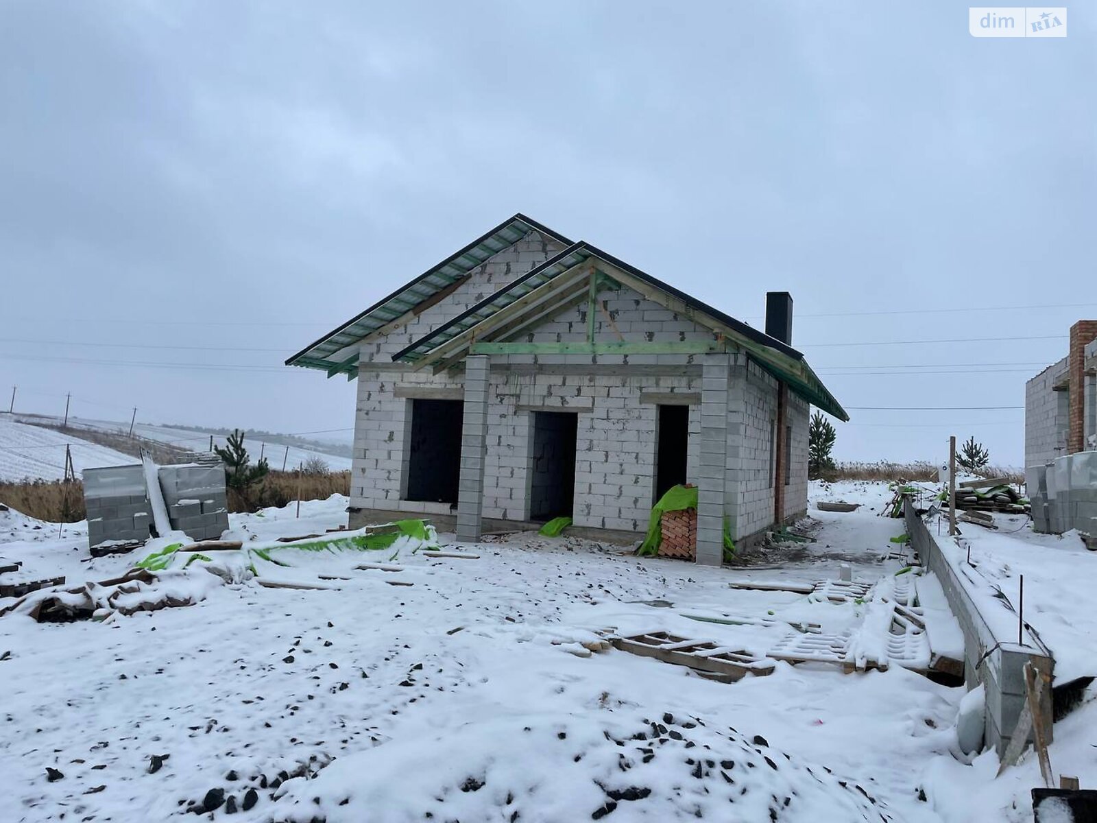 одноповерховий будинок з мансардою, 100 кв. м, піноблок. Продаж у Білій Криниці фото 1