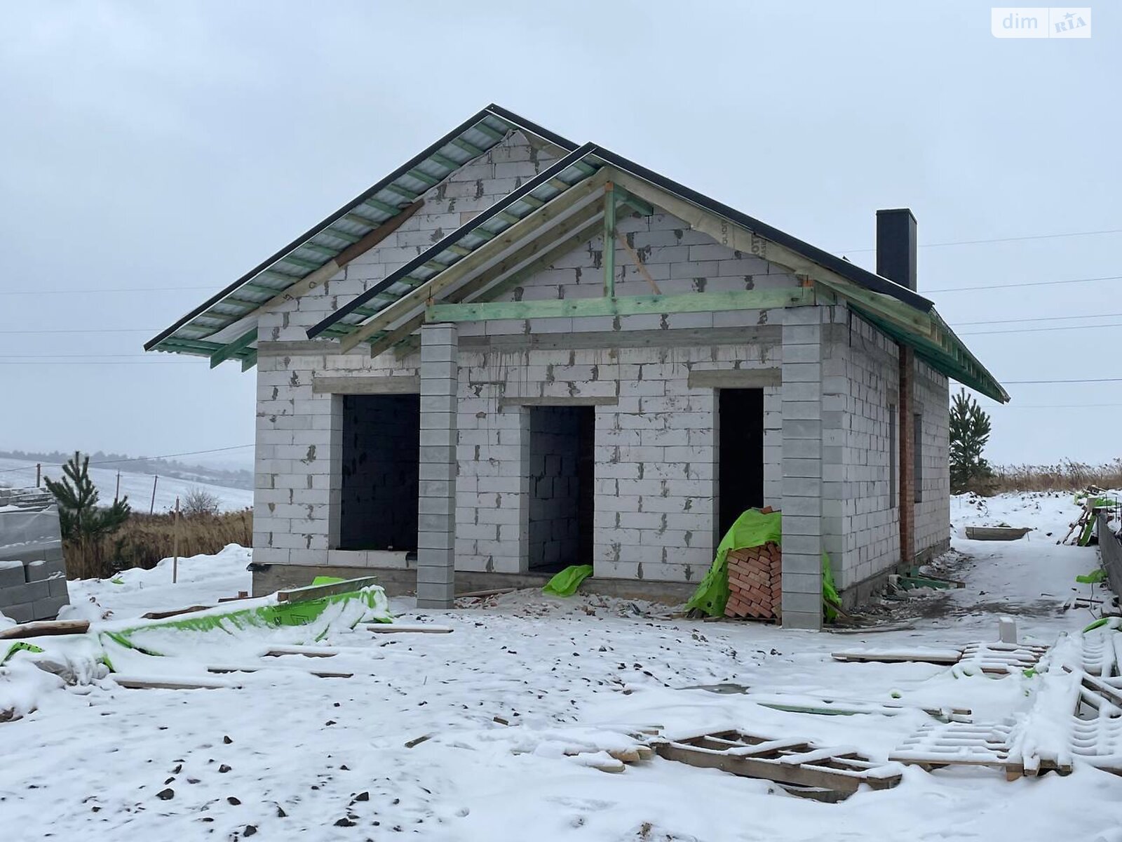 одноповерховий будинок з мансардою, 100 кв. м, піноблок. Продаж у Білій Криниці фото 1 одноповерховий будинок з мансардою, 100 кв. м, піноблок. Продаж у Білій Криниці фото 1