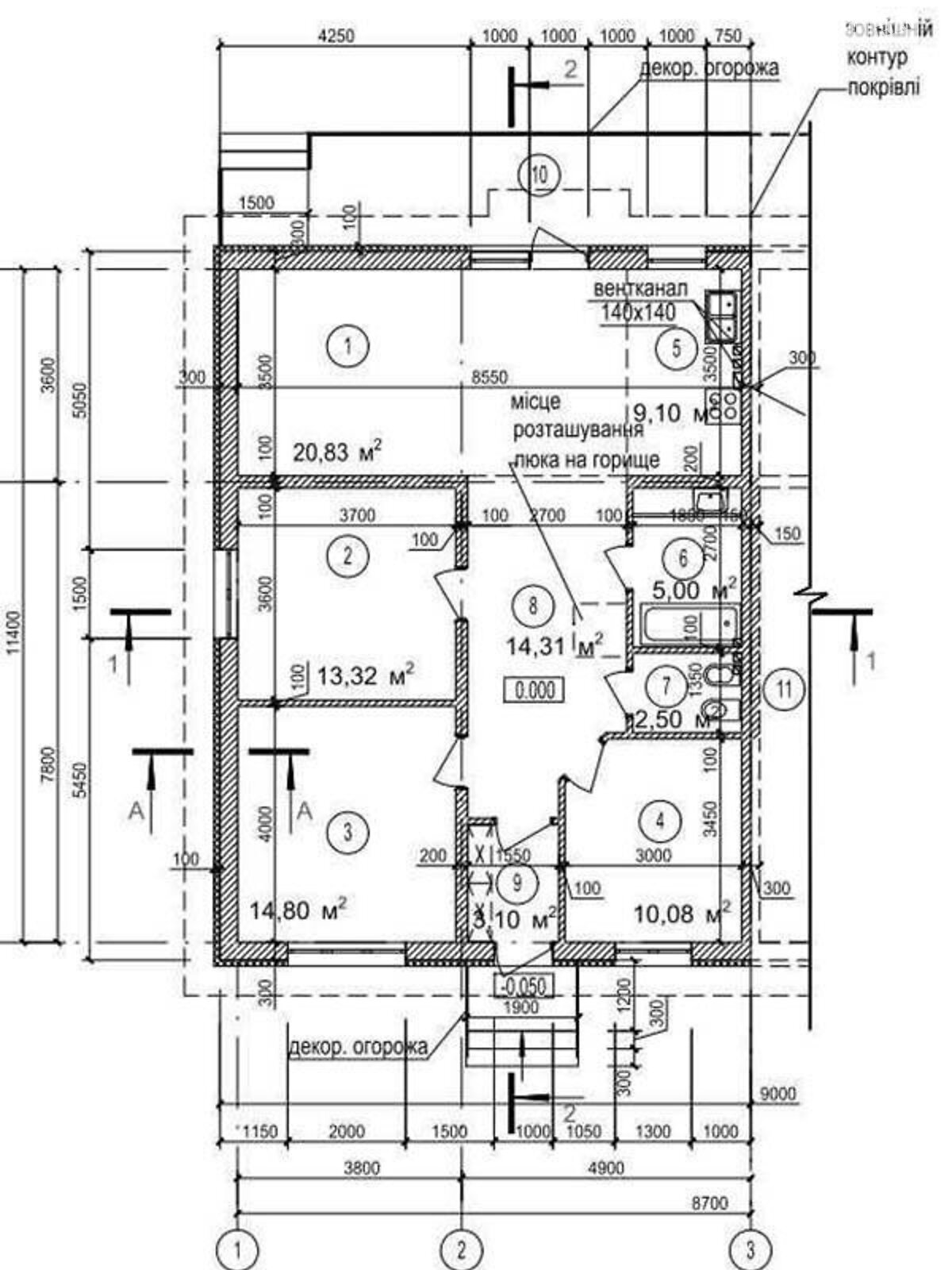 одноповерховий будинок, 94 кв. м, газобетон. Продаж в Білій Церкві, район Гайок фото 1