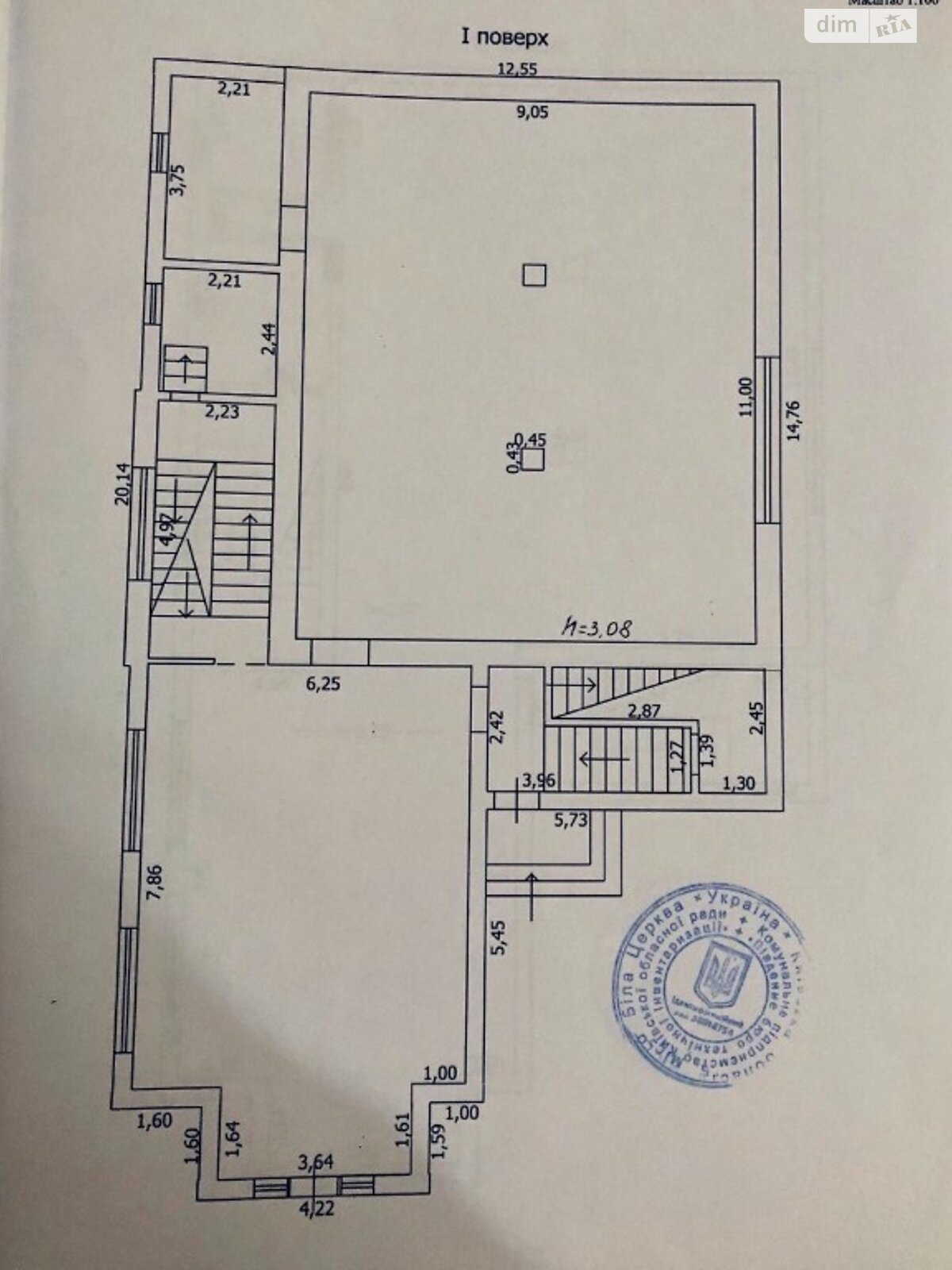 трехэтажный дом, 680 кв. м, кирпич. Продажа в Белой Церкви район Центр фото 1