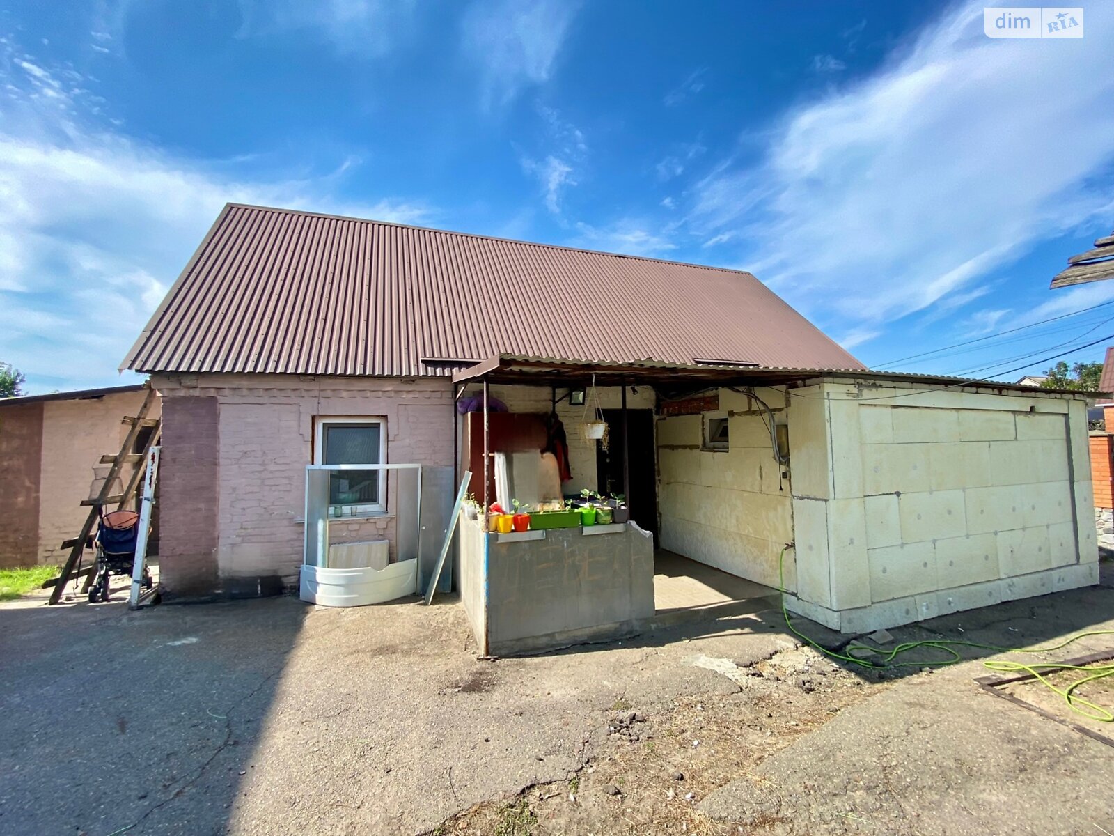 одноэтажный дом с гаражом, 64.5 кв. м, дерево и кирпич. Продажа в Белой Церкви район Заречье фото 1 одноэтажный дом с гаражом, 64.5 кв. м, дерево и кирпич. Продажа в Белой Церкви район Заречье фото 1