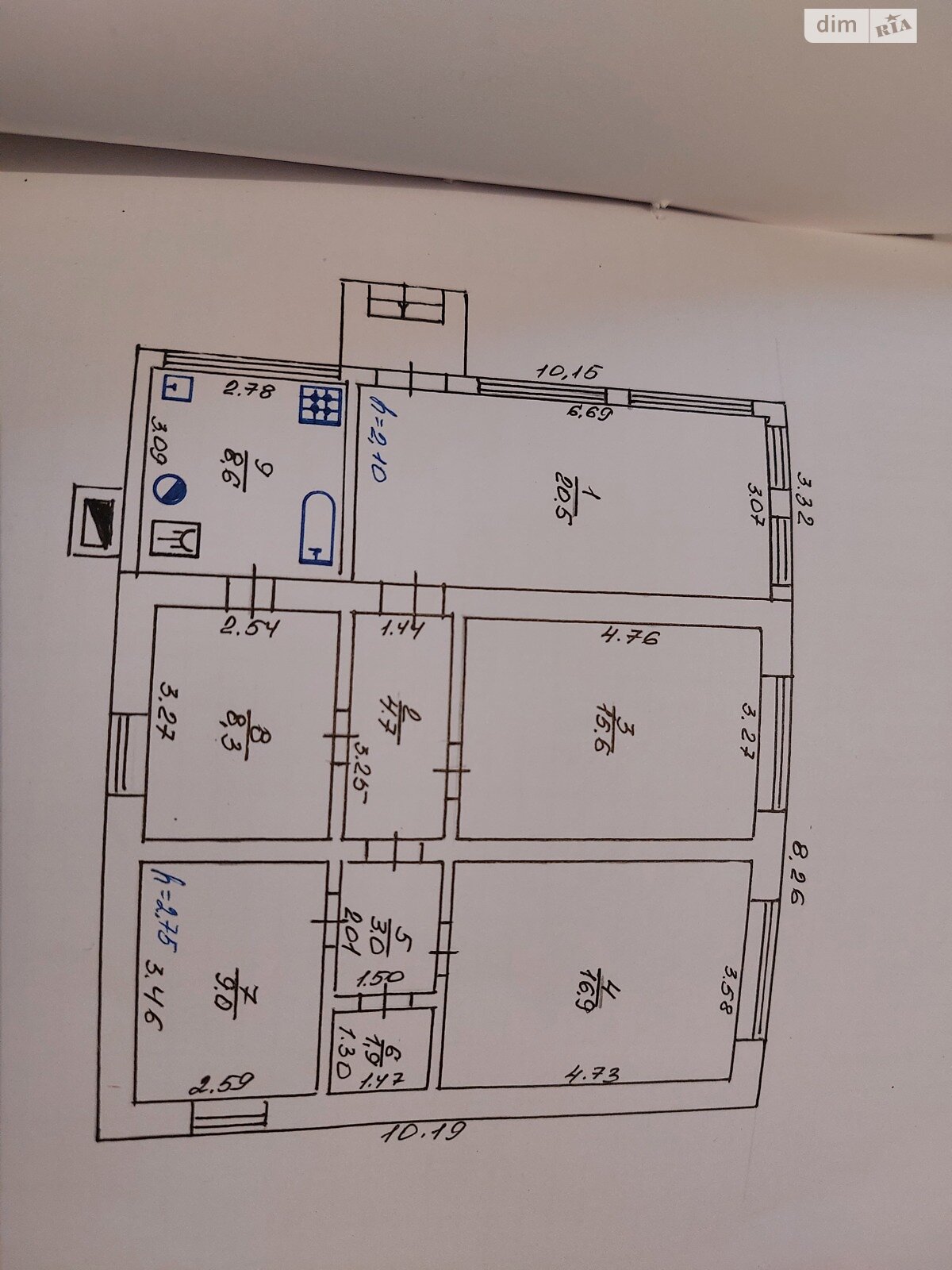 одноэтажный дом с отоплением, 88.5 кв. м, кирпич. Продажа в Беленченковке фото 1