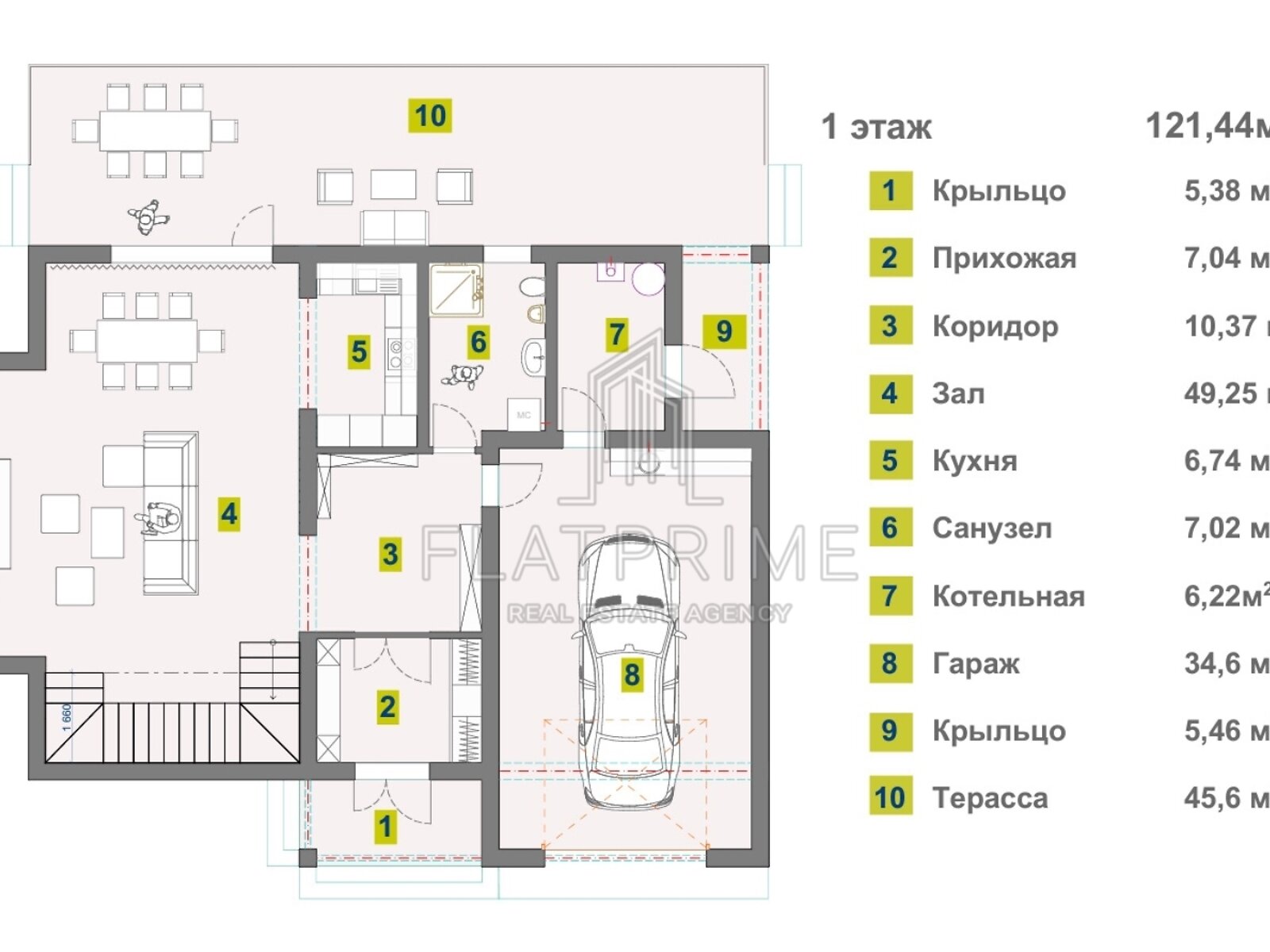 двухэтажный дом с балконом, 238 кв. м, газобетон. Продажа в Белогородке фото 1