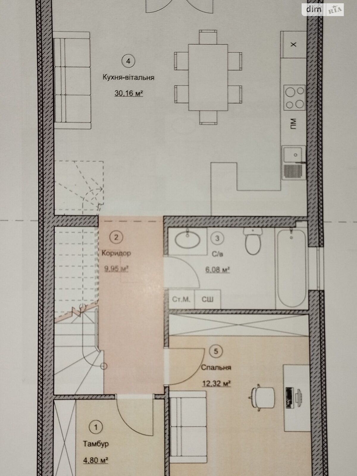 двоповерховий будинок, 120 кв. м, пеноблок. Продаж у Білогородці фото 1