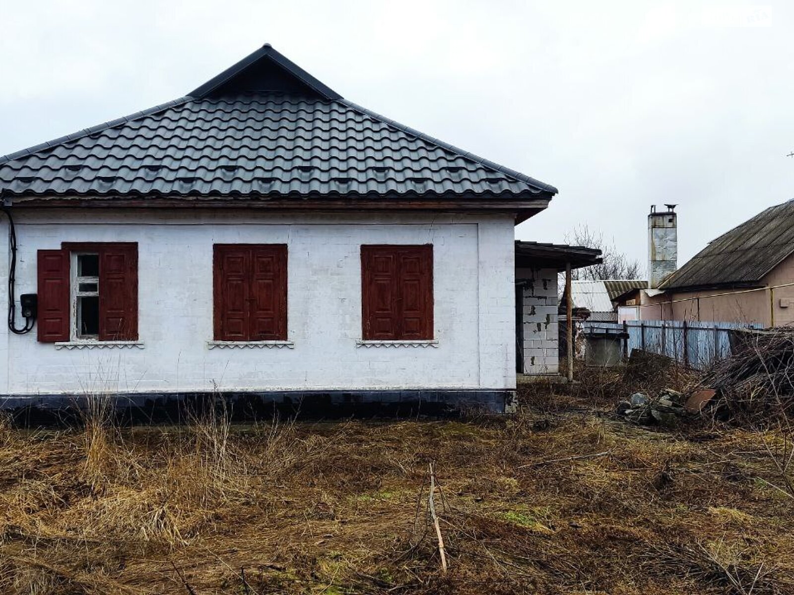 одноповерховий будинок з верандою, 69.3 кв. м, цегла саманна. Продаж у Білозір’ї фото 1