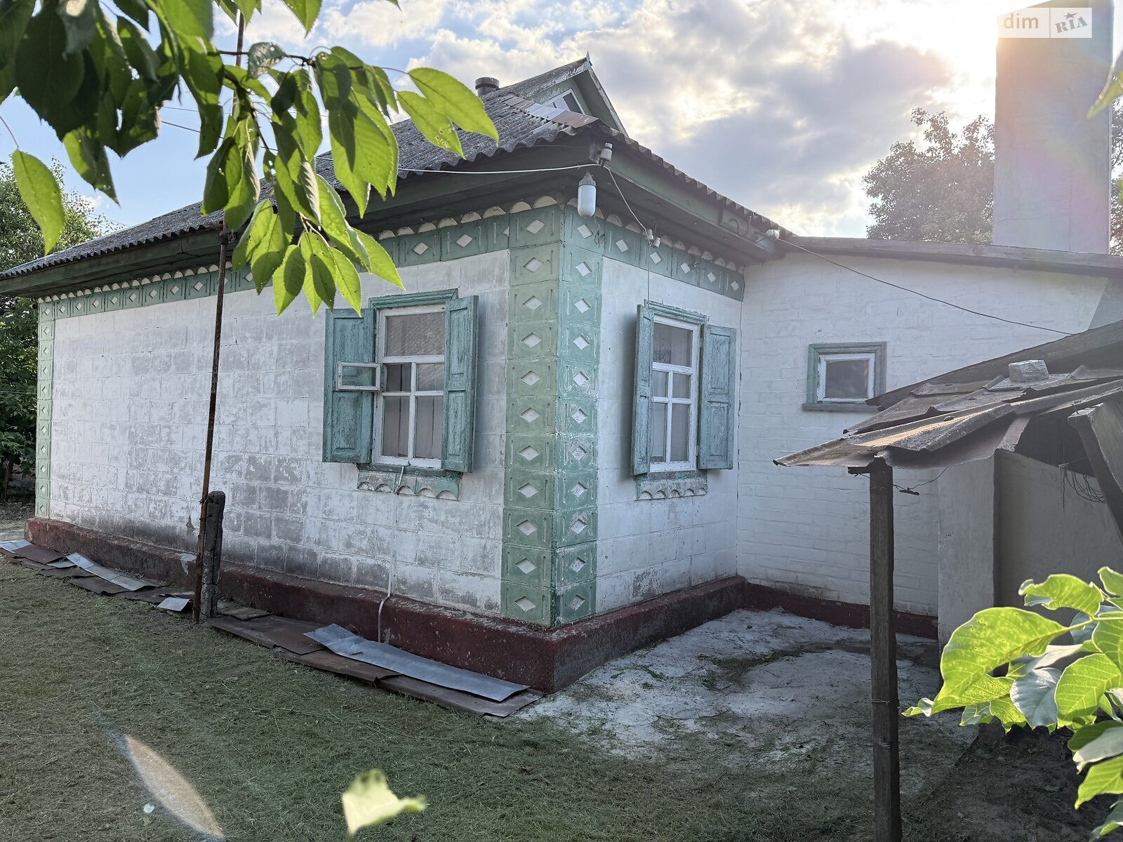 одноэтажный дом с верандой, 61.4 кв. м, дерево и кирпич. Продажа в Березняках фото 1