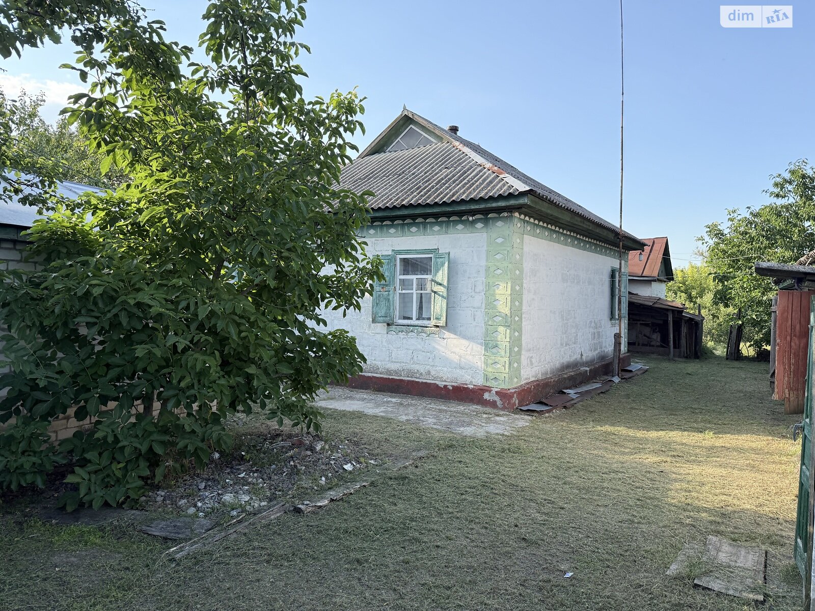 одноэтажный дом с верандой, 61.4 кв. м, дерево и кирпич. Продажа в Березняках фото 1