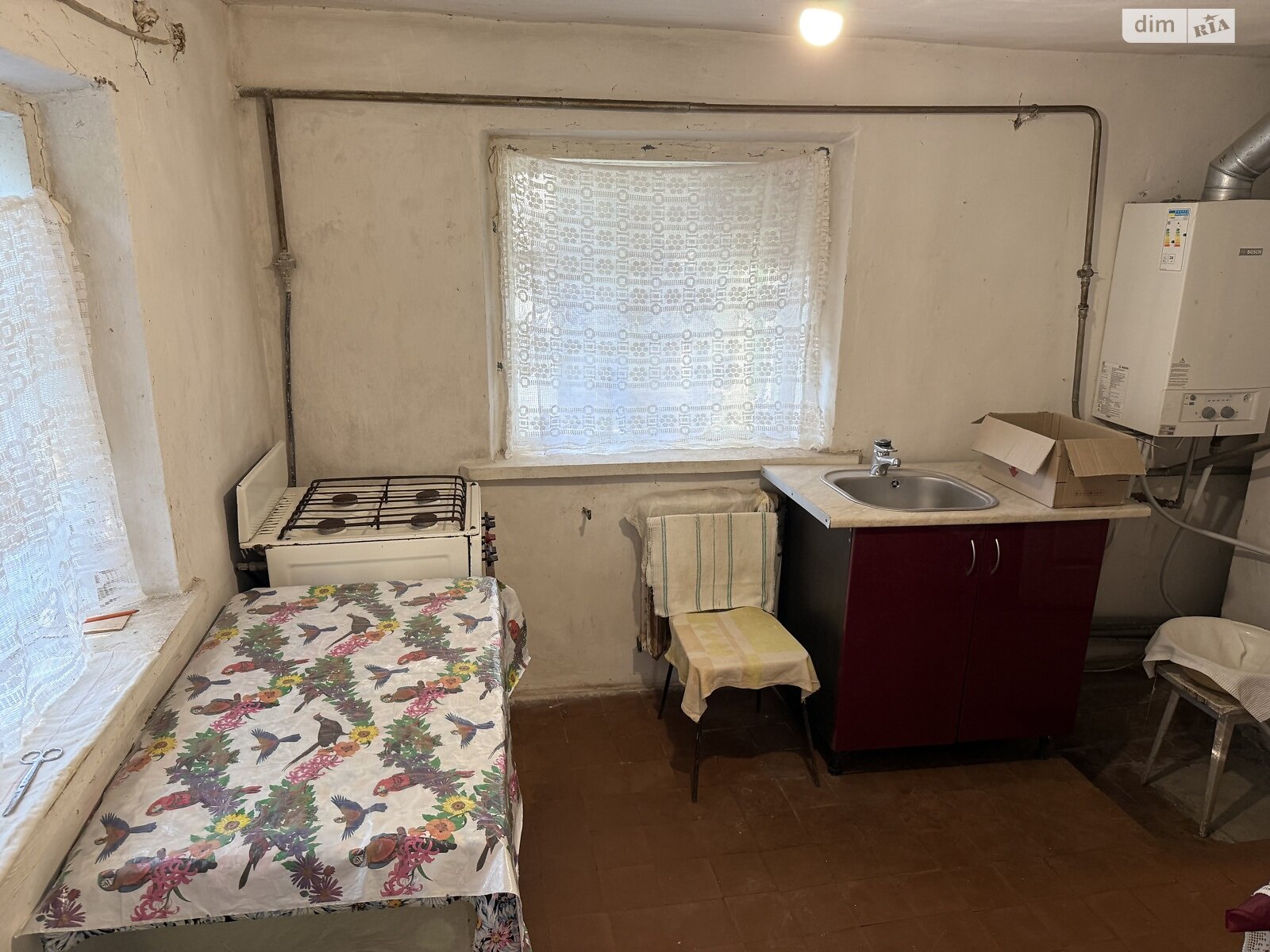 одноэтажный дом с верандой, 61.4 кв. м, дерево и кирпич. Продажа в Березняках фото 1