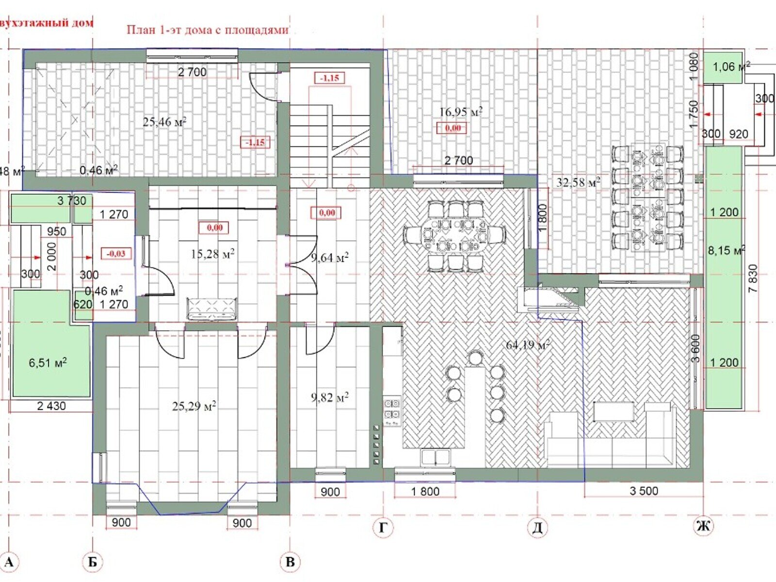 двухэтажный дом с гаражом, 310 кв. м, кирпич. Продажа в Берёзовке фото 1