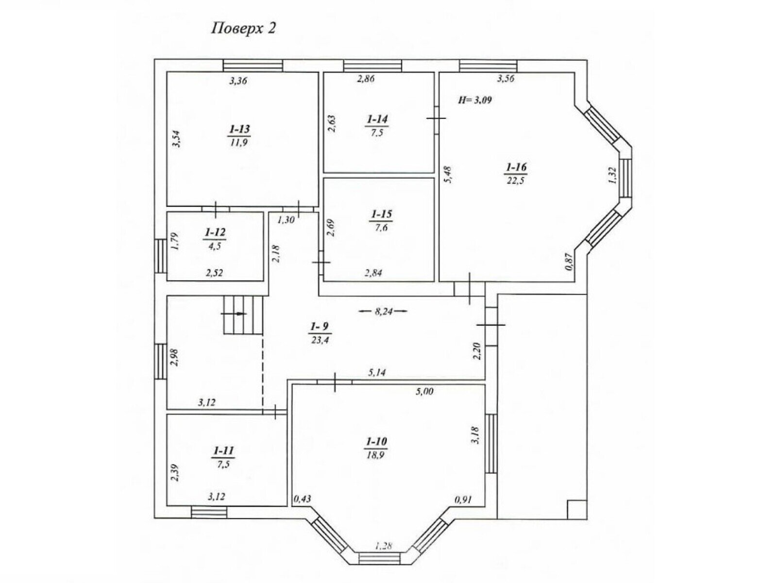 двухэтажный дом без мебели, 204 кв. м, кирпич. Продажа в Берёзовке фото 1