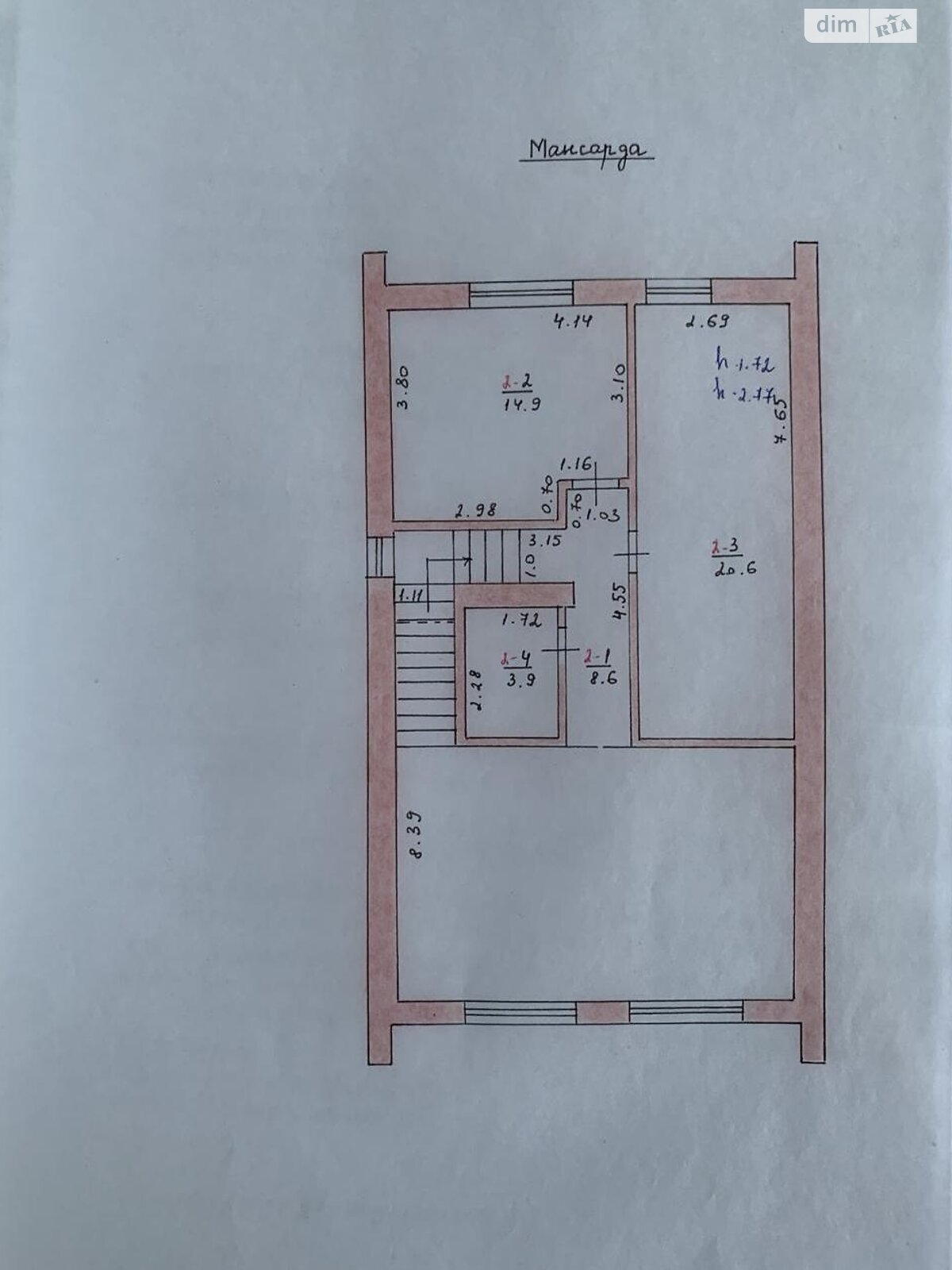 двухэтажный дом, 126 кв. м, кирпич. Продажа в Биле фото 1