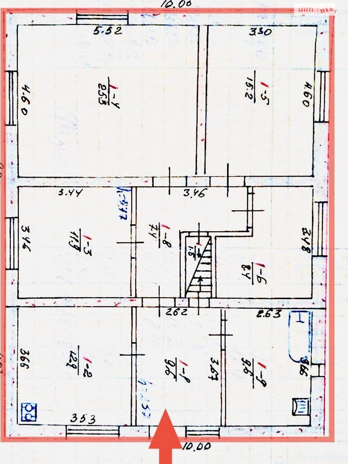 одноэтажный дом, 101.8 кв. м, кирпич силикатный. Продажа в Бобрике фото 1
