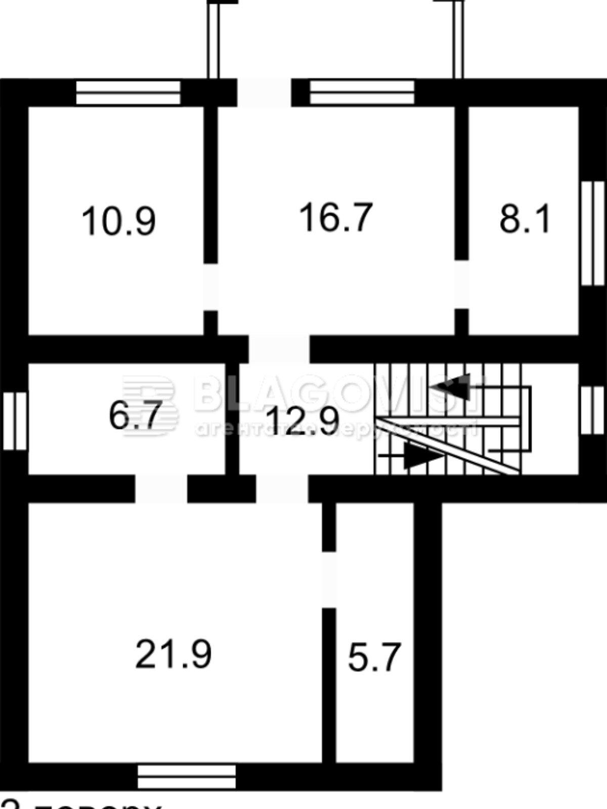 двухэтажный дом с балконом, 300 кв. м, кирпич. Продажа в Бобрице фото 1